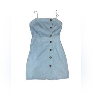 Topshop Denim Button-Up Dress